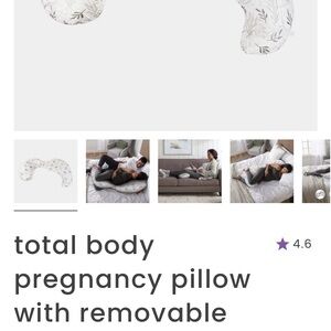 BOPPY Total Body Pregnancy Pillow with Removable Cover